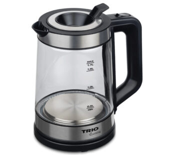 TRIO 1.7L GLASS KETTLE- BLACK